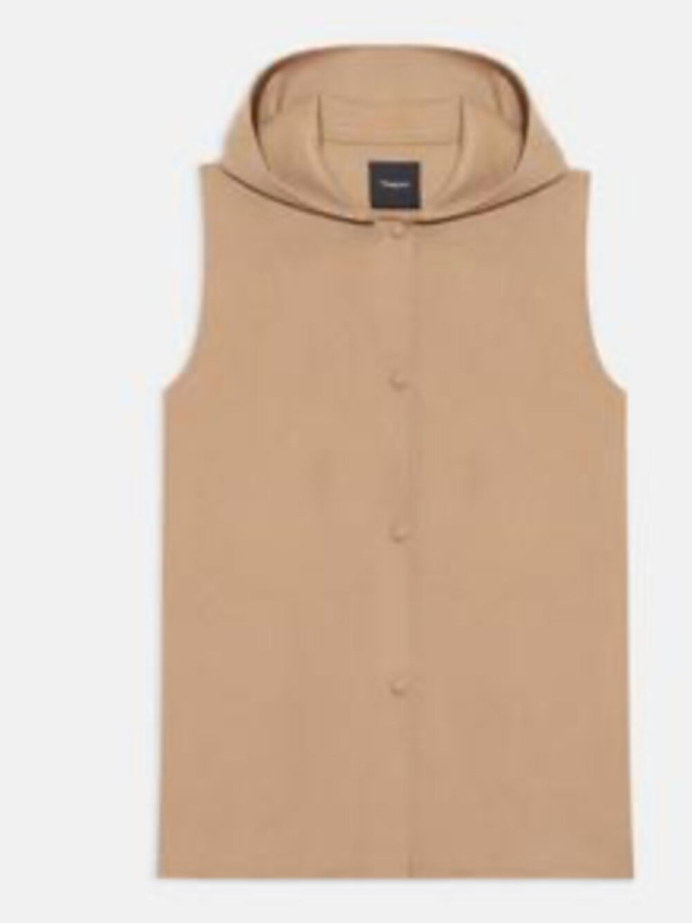 Theory Clairene Vest Double-Face Wool-Cashmere in Palomino Size S